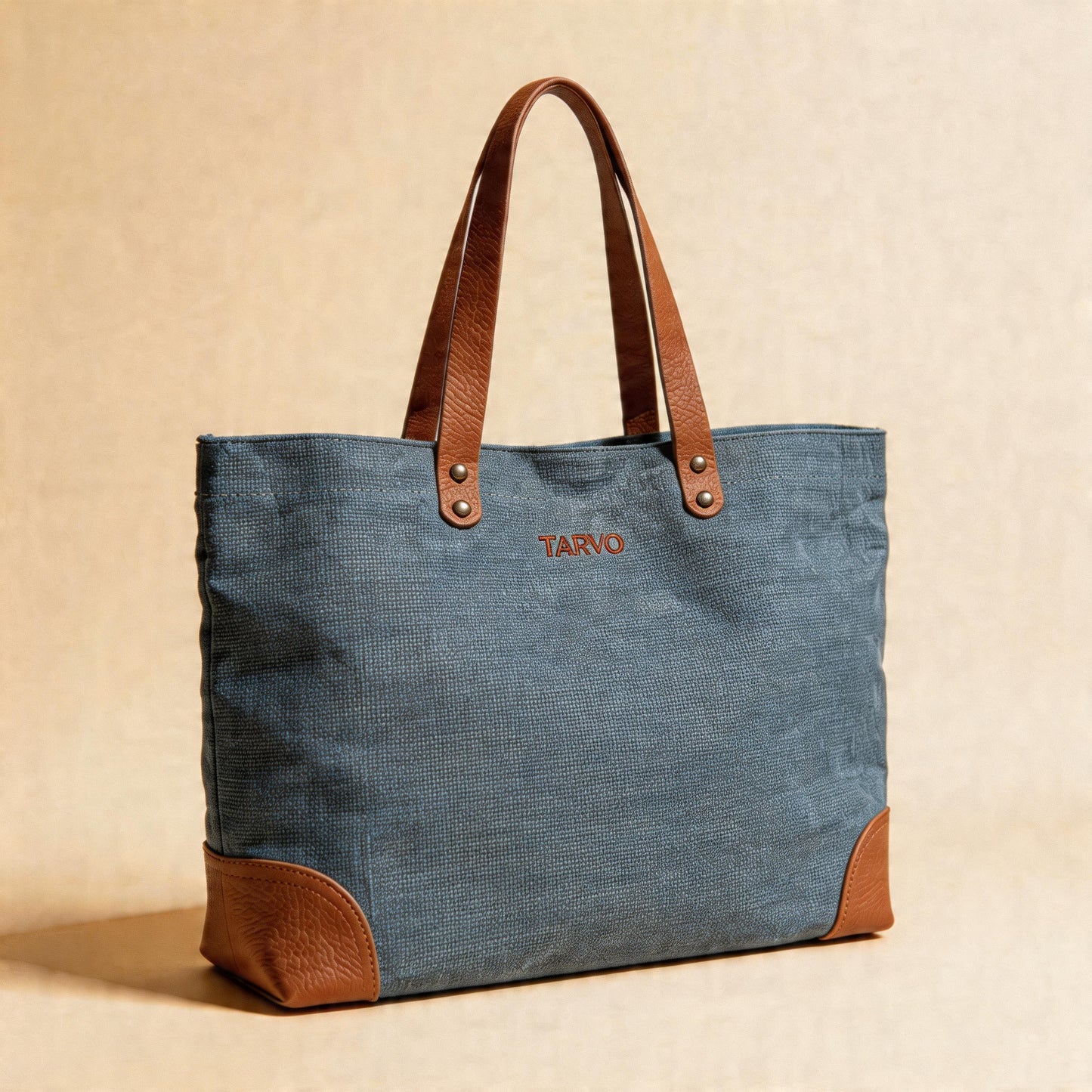 Lacivert Mumlu Kanvas Tote Bag